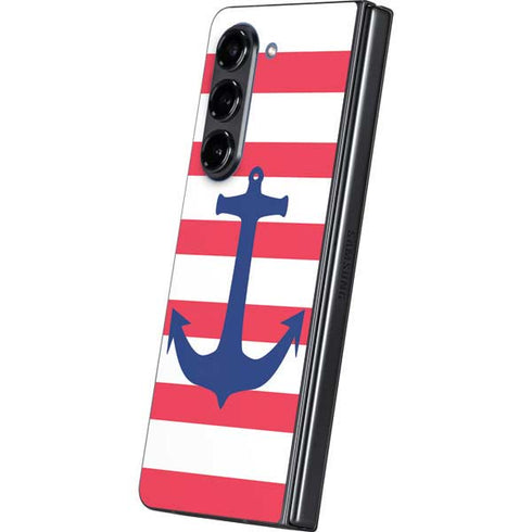 Nautical Stripes Galaxy Z Fold5 5G Skin